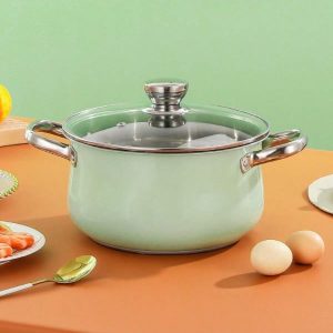 Stainless Steel Soup Pot For Home Use, Thickened Soup Cooking Pot, Porridge Cooking, Stewing And Steaming Pot, Hot Pot Cooking Pot Silver