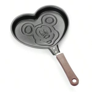 1 Pc Mickey Mouse Cute Frying Pan, Baking Tray, Flat Bottom, Non Stick Pan, Family Breakfast, Egg Frying Pan, Cartoon Baking Tray Multicolor