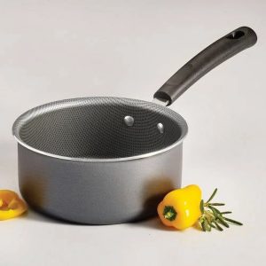 1 Quart Non-Stick Steel Gray Open Sauce Pan